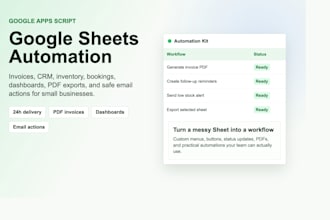 automate your google sheet with apps script