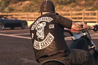 fivem biker apparel mc vests kuttes motorcycle club clothing
