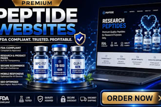 develop premium peptide website peptide research fda complaint peptide website