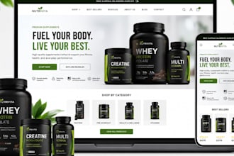 build shopify supplement store shopify vitamin store shopify supplement website