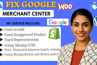 fix google merchant misrepresentation and  suspension