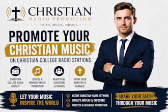 promote your christian music to 10k gospel music stations worldwide