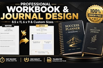do journal design workbook design planner design fillable PDF lead magnet design