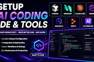 setup cursor windsurf claude code tabnine amazon q replit ai coding ide
