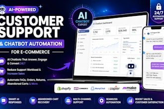 build ai chatbot and customer support automation expert for e commerce stores
