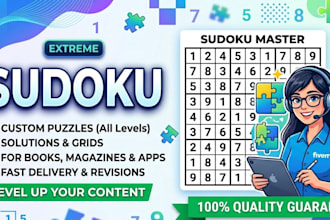 create puzzle books, word search, sudoku, mazes, activity books for amazon KDP