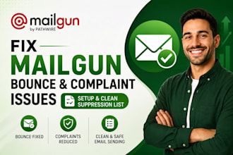 setup mailgun suppression list and fix bounce complaints