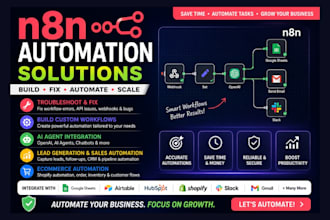 build and troubleshoot n8n workflows, ai agents, and lead generation automation