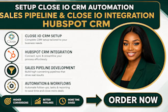 setup close io crm automation sales pipeline close io integration, hubspot crm