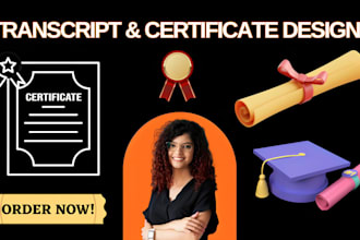 create high school, university college transcripts, certificate, and transcript