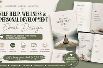 design minimalist canva self help, wellness and personal development ebook