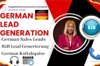 generate targeted german b2b leads for kaltakquise and sales