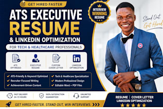 write ats executive resume and optimize linkedin