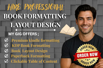 do KDP ebook formatting, paperback and ebook formatting for amazon KDP