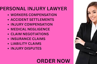 handle accident compensation, insurance negotiations, and injury disputes