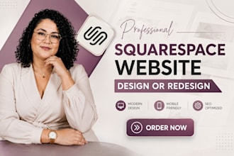 build squarespace website design or redesign squarespace website development
