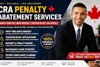 write a professional irs and cra penalty abatement letter