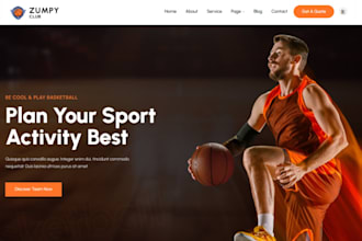 design football academy website gaming, basketball football wordpress website