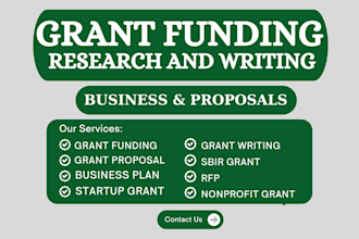 win small business grants, grant research, loi, rfp and sbir proposal writing