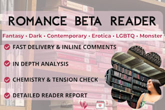 be your romance beta reader and critique partner