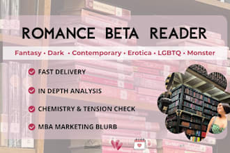 be your romance beta reader and critique partner