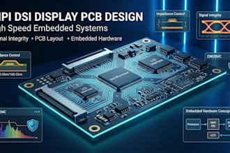 design high speed mipi dsi display interface pcb for embedded systems