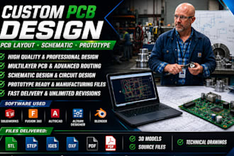 pcb layout schematic in kicad design enclosure for printed circuit board iot