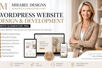 elementor pro design wordpress website development wordpress elementor expert