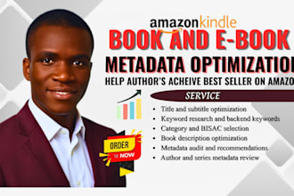 do amazon kdp SEO book  metadata optimization, backend keyword