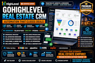 gohighlevel real estate crm ghl automation follow up boss crm setup sales funnel