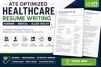 write ats nursing, medical and healthcare resume