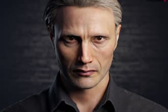create hyper realistic 3d characters modelling 3d metahuman character unity ue5