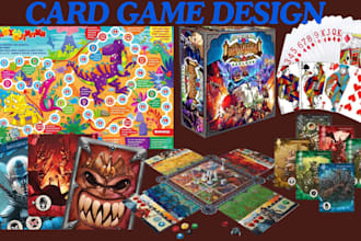 card game design board game playing cards tabletop game custom card game artwork
