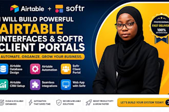 build airtable interface, softr client portal and airtable automation