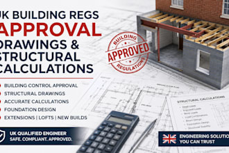 uk building regs approval drawings and structural calculations