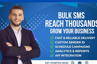 send bulk SMS marketing, text message marketing campaign, bulk SMS blast and SMS