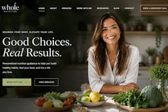 build squarespace dietitian website nutritionist website health coach website