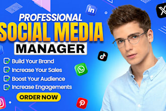 social media manager organic growth marketing content strategy reels branding
