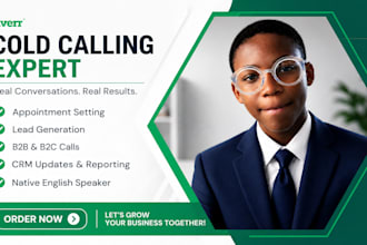 cold calling, appointment setting, and telemarketing
