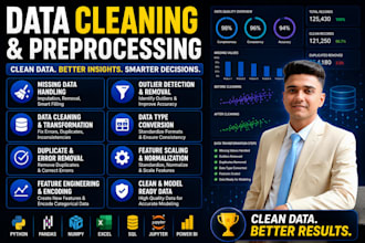 clean and preprocess your data for analysis or ml