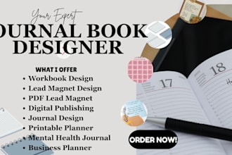 design KDP journal interior pages for low content canva ebook kdp journal design