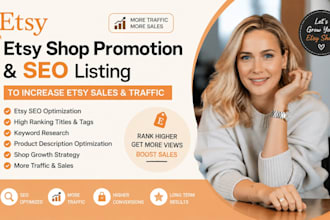 do etsy shop promotion with etsy SEO listing to increase etsy sales and traffic