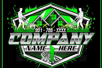 make unique lawn care, home service, gardening, landscaping logo