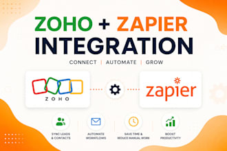 zoho crm zapier integration automation workflow setup