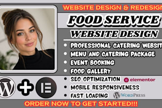 catering website, food service website, catering company website