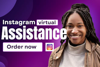 instagram assistance instagram post assistance instagram page virtual assistance