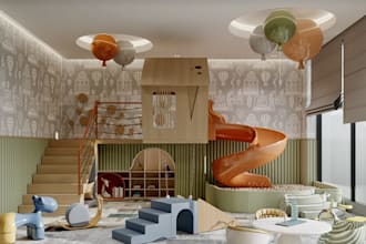 redesign kids playroom layout, toddler area,child toy zone,kindergarten planning