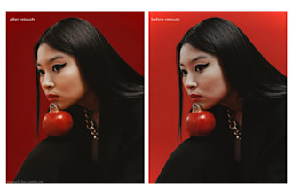 do high end beauty and fashion retouching