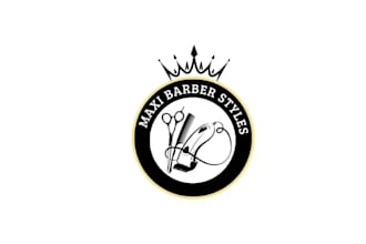 design amazing barber salon business logo
