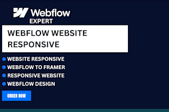 website responsive, webflow to framer, responsive website, webflow design
